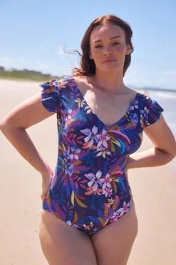 Majorca Frill V Neck One Piece