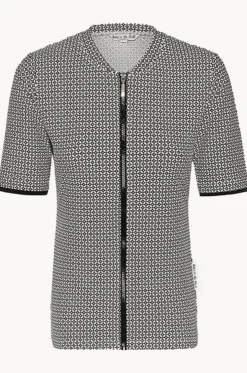 Mamiko Short Sleeve Zip Suntop