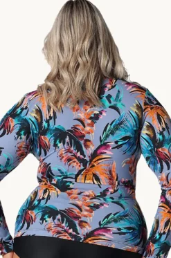 Mauritius Long Sleeve Zip Suntop