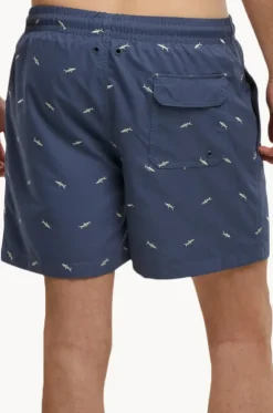 Mens Embroidery Swim Short