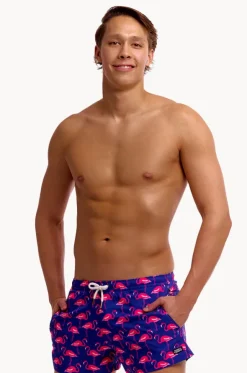 Mens Flocked Up Shorty Short