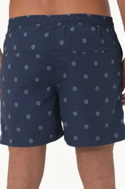 Mens Navy Helms Swim Short