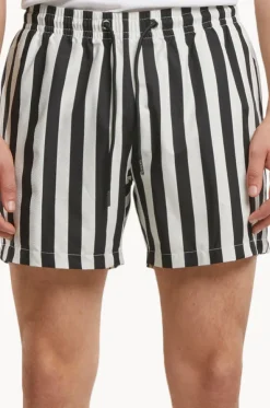 Mens Stripe Seersucker Swim Short