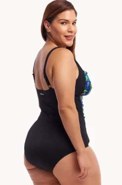 Midnight Meadow DD/E Cup Twist Front One Piece