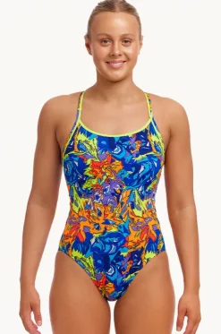 Mixed Mess Diamond Back One Piece