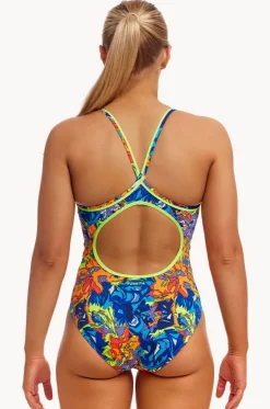 Mixed Mess Diamond Back One Piece