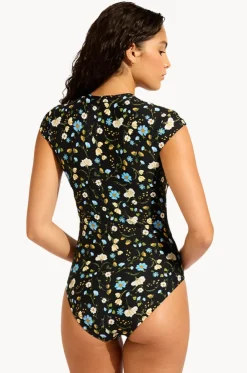 Modern Romance Zip Front One Piece