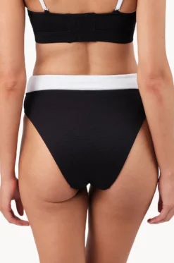 Monochrome Texture High Cut High Waist Bottom