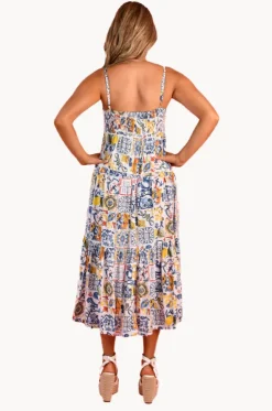 Moroccan Tiles Ellie Midi Dress