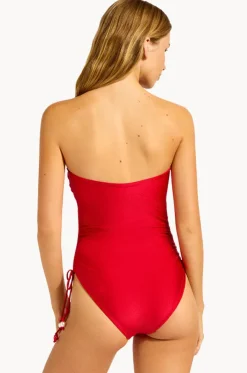 Palermo DD Cup Drawstring Bandeau One Piece