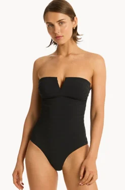 Palisades Vee Bandeau One Piece