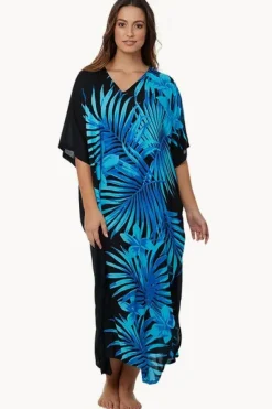 Palm Frond Long Kaftan