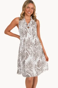 Palm Lombok Pleat Dress