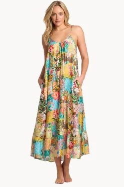 Papaya Scoop Maxi Dress