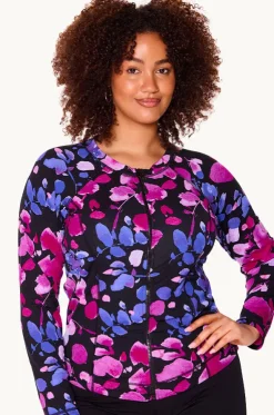 Paper Flowers Long Sleeve Suntop