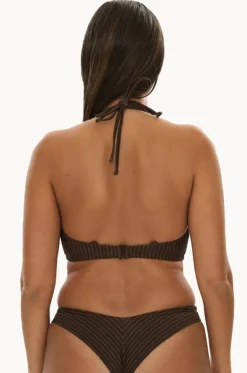 Pinstripe FF/G Cup Underwire Halter