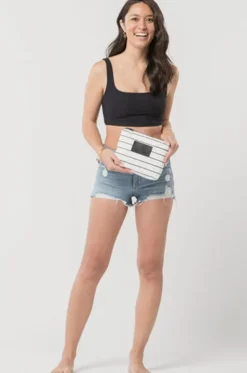 Pinstripe Small Pouch