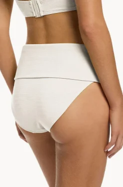 Plain Isla Rib Fold Down Pant