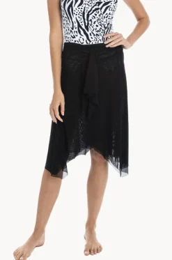Plain Mesh Frill Skirt