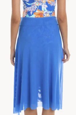 Plain Mesh Frill Skirt