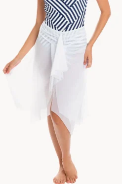 Plain Mesh Frill Skirt