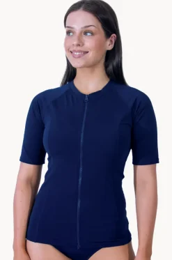 Plain Short Sleeve Suntop