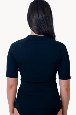 Plain Short Sleeve Suntop