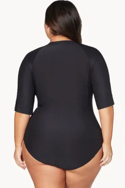 Plains Short Sleeve Zip Sunsuit