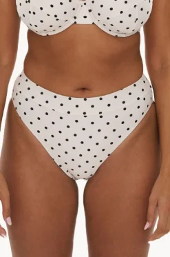 Polka Dot High Leg Brief