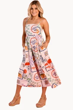 Positano Picnic Ellie Midi Dress