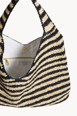 Raffia Stripe Tote Bag