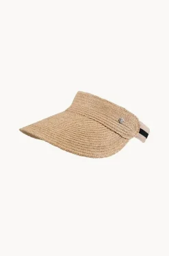 Raffia Wide Brim Visor