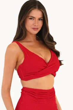 Retro Deco DD/E Cup Wrap Front Bra