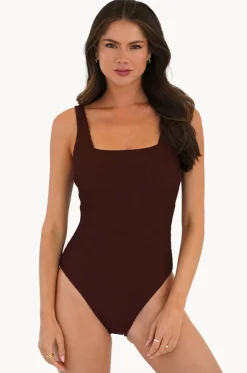 Retro Deco F/G Cup Square Neck One Piece