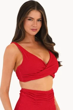 Retro Deco F/G Cup Wrap Front Bra