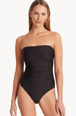 Ruched Bandeau One Piece