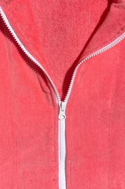 Salty Peach Hooded Towel Robe S/M