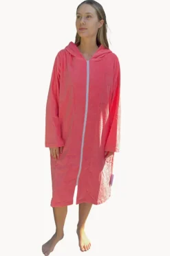 Salty Peach Hooded Towel Robe L/XL
