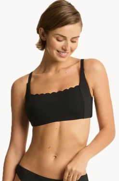 Scalloped Square Neck Bralette