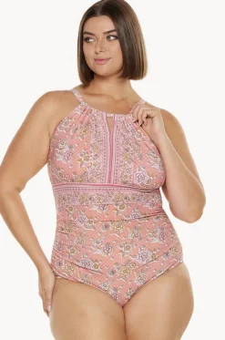 Seychelles Keyhole High Neck One Piece