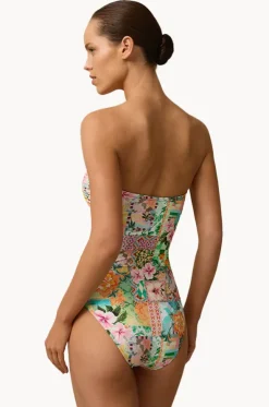 Simi Ruched Bandeau One Piece