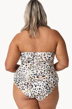 Snow Leopard Bandeau One Piece