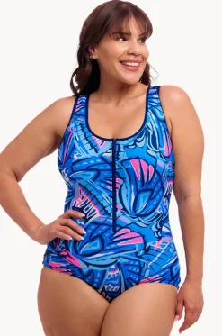 Soaring Hi DD/E Cup Zip Front One Piece