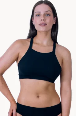 Sports High Neck Crop
