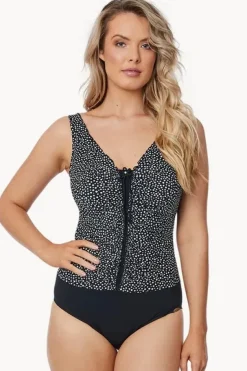 Spot D Cup Ruffle One Piece