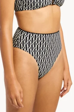 Spring Geo High Waist High Leg Pant