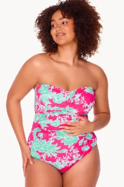 Strawberry Fields Twist Bandeau One Piece