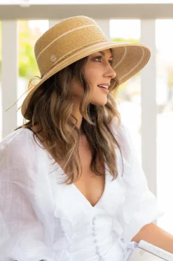 Stripe Down Brim Hat