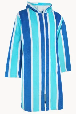 Stripe Hooded Towelling Robe M/L