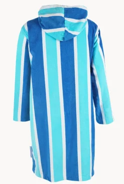 Stripe Hooded Towelling Robe M/L